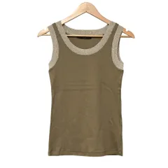 美品 FABIANA FILIPPI ファビアナフィリッピ モニーレ ノースリーブニット サイズXS ベージュ レディース 古着 中古 USEDのサムネイル