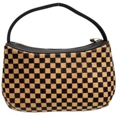 재고 일소 루이비통 핸드백 레이디스 다미에 소바쥬 타이거 미니 가방 LOUIS VUITTON M92132 하라코 가죽 브라운 차 골드 쇠장식 [중고품]