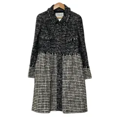 良品 Rene ルネ ツイード コート 6243470 サイズ36 ブラック ホワイト  レディース 古着 中古 USEDのサムネイル