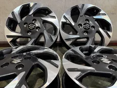 【新車外し】SUZUKI スペーシアカスタム 純正ホイール 15インチ 4本 4.5J4HPCD100+45 ワゴンR/アルトラパン/MRワゴンにも (MHB786)のサムネイル