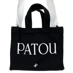 良品 Patou パトゥ オーガニックコットン スモール パトゥ 2way キャンバス トートバッグ ショルダーバッグ AC0250076999B ブラック レディース 古着 中古 USEDのサムネイル