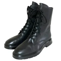 美品 STUART WEITZMAN スチュアートワイツマン MCKENZIE レースアップブーツ ショートブーツ S7296 サイズ36 23cm程度 ブラック レディース 古着 中古 USEDのサムネイル