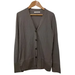 美品 BEIGE ベイジ Vネック ニットカーディガン サイズ4 グレー レディース 古着 中古 USEDのサムネイル