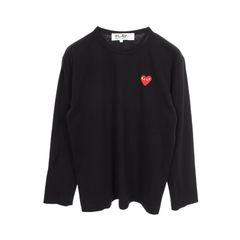 新品］PLAY COMME des GARCONS 長袖カットソー ブラック - メルカリ