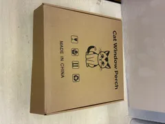 ke0706-4 K 折り畳み可能 吸盤式猫ハンモック キャットウィンドウパーチ グレーのサムネイル