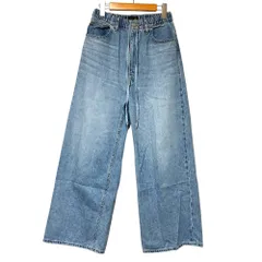 美品 Drawer ドゥロワー ブリーチデニム5Pドロストパンツ 6514-299-1389 サイズ34 ブルー レディース 古着 中古 USEDのサムネイル