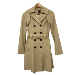 美品 ARMANI EXCHANGE アルマーニエクスチェンジ コットン ストレッチ トレンチコート XS ベージュ レディース 古着 中古 USEDのサムネイル