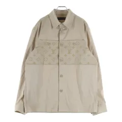 LOUIS VUITTON (ルイヴィトン) 24SS フロックモノグラム カジュアルコットン オーバーシャツジャケット ベージュ RM241MQ FUG HQB45Wのサムネイル