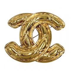 CHANEL ココマーク マトラッセ ブローチ ゴールド - メルカリ