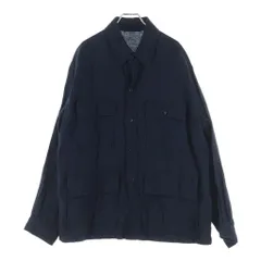 KAPTAIN SUNSHINE (キャプテンサンシャイン) 25SS Safari Shirt Jacket サファリ リネンシャツジャケット ネイビー KS25SJK20のサムネイル