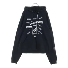 99%is (ナインティナインパーセントイズ) Reflective Patch hoodie リフレクティブ プルオーバーパーカー フーディー ブラックのサムネイル