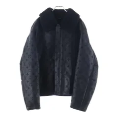LOUIS VUITTON (ルイヴィトン) Monogram Leather Sherpa Jacket シアリング エンボスモノグラム レザージャケット RM231Q YGL HJL62X ブラックのサムネイル