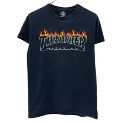 THRASHER 半袖 プリントTシャツ S ブラック スラッシャー プルオーバー スケボー ストリート スケートボード カットソー 夏物 a807-5075のサムネイル