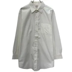 Brooks Brothers 長袖 無地シャツ XL ホワイト ブルックスブラザーズ ボタン 無地 胸ポケット シンプル シンプルシャツ 春物 a807-5094のサムネイル