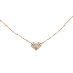 【極美品】Samantha Tiara サマンサティアラ K18 PG パーフェクトハートインフィニティネックレス (小) 18金 ピンクゴールド パヴェ ダイヤモンド ジュエリー ペンダントのサムネイル