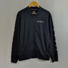 Hurley ハーレー トラックジャケット アーム 刺繍 錨 クモの巣 ダイス Y2K スポーツ ブラック M G100のサムネイル