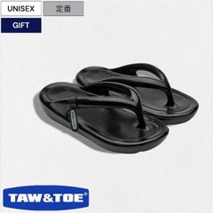 【定価10,120円(税込)】TAW&TOE-トーアンドトー- 歩行時に足にかかる力を効果的に分散・吸収し、他のシューズに比べて衝撃を40～50%軽減してくれるZEROVITY Filp Flop OG リカバリーサンダル ブランドストラップ Z-FF-SC
