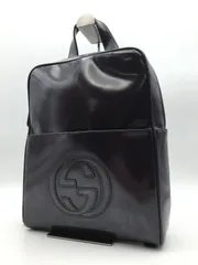 GUCCI　グッチ　リュックサック　インターロッキングG　パテント　パープル系　2504のサムネイル