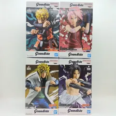 【未開封】NARUTO ナルト 疾風伝 フィギュア Grandista グランディスタ うずまきナルト 春野サクラ 波風ミナト うちはサスケ バンプレスト バンダイ まとめ売り 4体セット 四代目火影 D-10-3のサムネイル