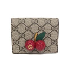 GUCCI グッチ 二つ折り財布 キノコ 刺繍 Wホック GG キャンバス - メルカリ