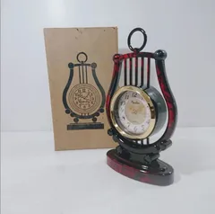 未使用品 Quartz Papillom 置時計 クォーツ時計 インテリア オシャレ雑貨のサムネイル