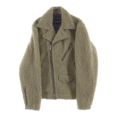 SCHOTT (ショット) ×ATMOS LAB FLEECE RIDERS JACKET アトモスラボ フリース ライダースジャケット ナチュラル 3182024のサムネイル