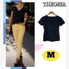 THEORIA セオリア トップス Tシャツ カットソー 半袖 Ｖネックブラック サイズすM  黒のサムネイル