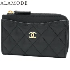 CHANEL(シャネル) マトラッセ ココマーク フラグメントケース コインケース パスケース 定期入れ 小物 キャビアスキン ブラック黒 シャンパンゴールド金具 AP3179 レディース 40802171436【中古】【アラモード】のサムネイル