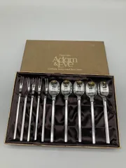 【未使用】たち吉　Adam & Eve　カトラリー　カテリナデザートセット　18-8ステンレス　5客セットのサムネイル
