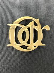 極美品✨ Dior ブローチ CD ロゴ ゴールド 希少 刻印 ユニセックス