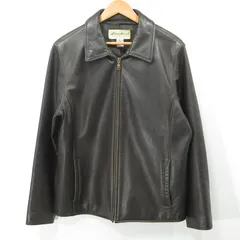 【三重本店】 中古 Eddie Bauer | エディー・バウアー シングルライダースレザージャケット 1466 ブラウン サイズ：L 【92】のサムネイル