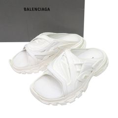 バレンシアガ BALENCIAGA サンダル 白 25cm 厚底 美品 箱付 - メルカリ