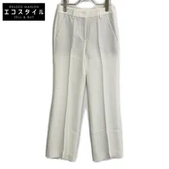 INCOTEX　インコテックス　SLOWEAR ホワイト センタープレスパンツ　38のサムネイル