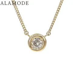 D0.32 ダイヤモンド ネックレス イエローゴールド K18YG 3.3g ネックレス アクセサリー ジュエリー ゴールド金 レディース 40802172676【中古】【アラモード】のサムネイル