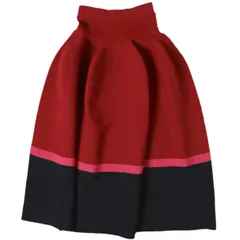 新品 CFCL シーエフシーエル 25AW 日本製 POTTERY SKIRT フレアスカート CF010KG200 1 MAROON RED MULTI イッセイミヤケ 定価59,400円 ボトムス g27173のサムネイル