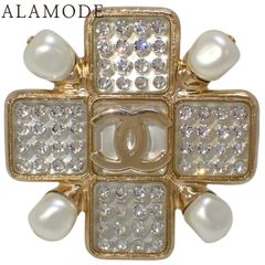 CHANEL シャネル ココマーク ラインストーン ブローチ ヴィンテージ