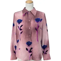 グッチ GUCCI フローラル総柄シルクブラウス 779352 ピンク シルク レディース ブラウスのサムネイル