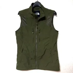 M 95 THE NORTH FACE ザノースフェイス レディース ベスト ウィンドブレーカー ジャケット カーキのサムネイル