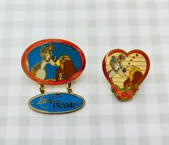 セット販売】 わんわん物語 ピンバッジ ディズニー キス レディ