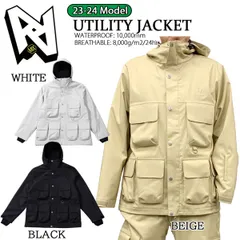 スノーボード ウエア ウェアー 23-24 AA HARDWEAR ダブルエー UTILITY JACKET ユーティリティジャケット 23-24-JK-AA ジャケット ツーレイヤー リラックスフィットのサムネイル