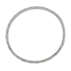 TIFFANY&Co. ティファニー ナイフエッジ ツイスト バングル ブレスレット SV925 20cm シルバー 新品仕上済 レディース 【中古】のサムネイル