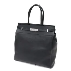 サンローラン / SAINT LAURENT　マンハッタン トートバック　757302　レザー　ブラック/シルバー金具 【中古】のサムネイル