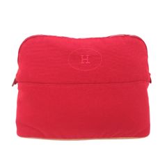 エルメス Hロゴ キャンバス ポーチ ストライプ柄 正規品 本物 - メルカリ