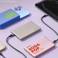 【新品】MOMAX モバイルバッテリー 5000mAh MagSafe対応 マグネット式 ワイヤレス充電 　USB-C to USB-Cケーブル（約18cm）付き　　USB-C PD20W 急速充電 薄型 軽量 PSE認証済み IP135のサムネイル