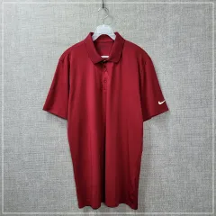 2114 NIKE GOLF(ナイキゴルフ) バーガンディ 半袖PK メンズLのサムネイル