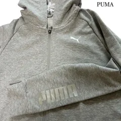 PUMA プーマ フルジップパーカー RTG フーデッドジャケットライトグレー レディース ASIA XLサイズのサムネイル