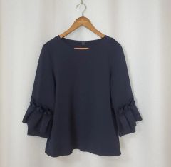 オスカリートOscalito レース半袖シャツ トップス 花柄 異素材 美品