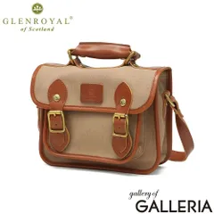【正規品3カ月保証】 グレンロイヤル ショルダーバッグ レディース メンズ 斜めがけバッグ GLENROYAL バッグ 小さめ 斜めがけ 上品 革 CANVAS SATCHEL 9INCH J2-0036 TAN×BEIGEのサムネイル
