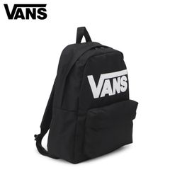 VANS バンズ リュック ロゴプリント ネイビー イエロー USAタグ - メルカリ