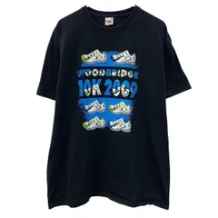 ～00s FRUIT OF THE LOOM 半袖 プリントTシャツ XL ブラック フルーツオブザルーム スニーカー ～00年代 両面プリント 夏物 a807-5181のサムネイル